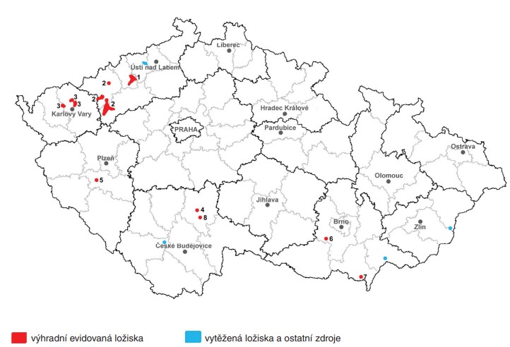 Těžba bentonitu v ČR