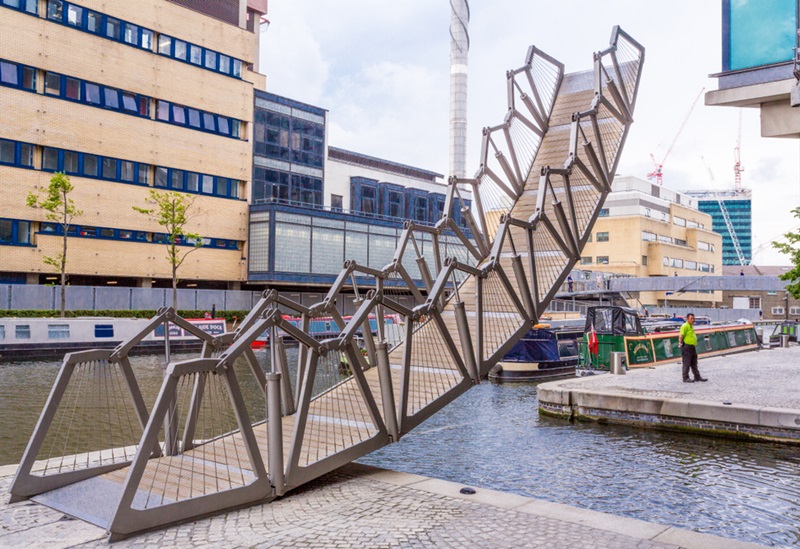 The Rolling Bridge (Paddington Basin Bridge)