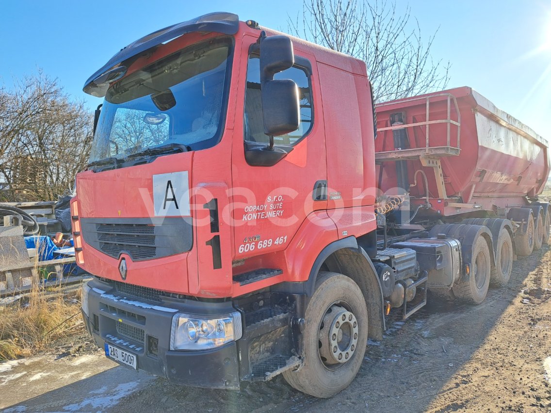 Online aukce: RENAULT  PREMIUM 430.26 6X4 + MENCI TUPPER SA 743R