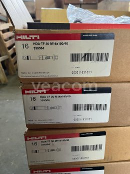 Online aukce:   48KS HILTI SAMOREZNÁ KOTVA HDA-TF  M16X190/40