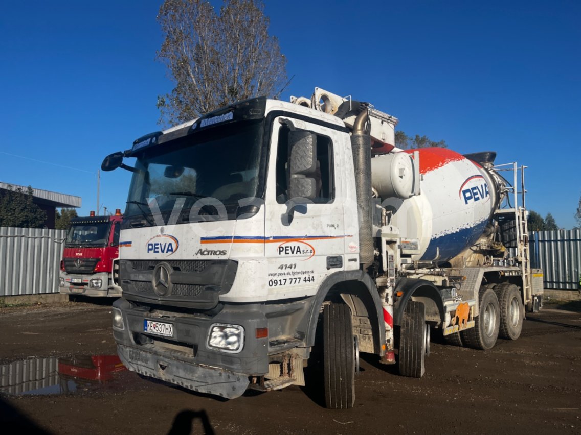 Online aukce: MB  ACTROS 4141 B 8X4 + PUTZMEISTER M 24
