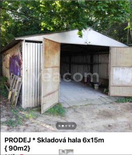Online auction:  SKLADOVÁ HALA 6 X 15 M