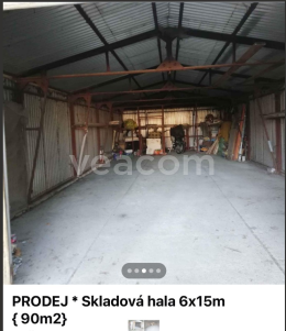 Online aukce:   SKLADOVÁ HALA 6 X 15 M
