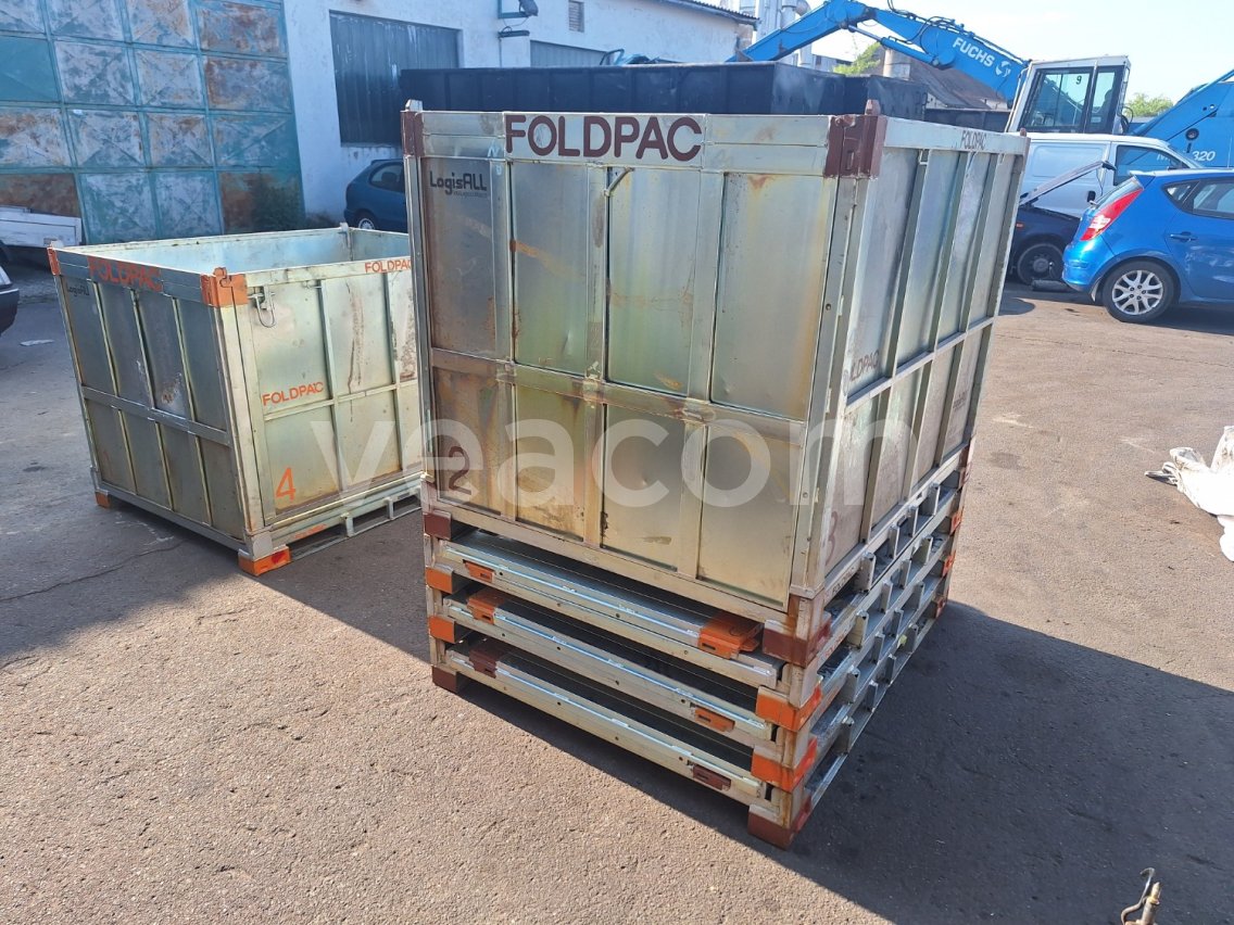 Online auction:   SKLÁDACÍ STOHOVACÍ KOVOVÉ BEDNY - 5 KS