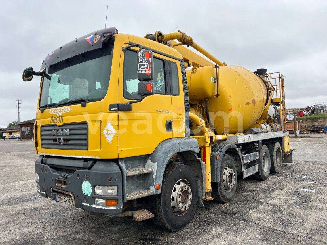 Online aukce: MAN  TGA 41.410 8X4 + SCHWING