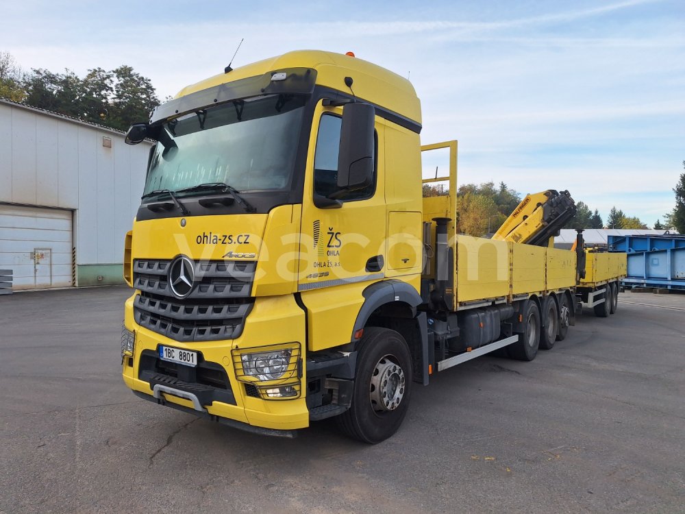 Online aukce: MB  AROCS 3248 8X4 + PALFINGER PK 34002 + SVAN CHT 202