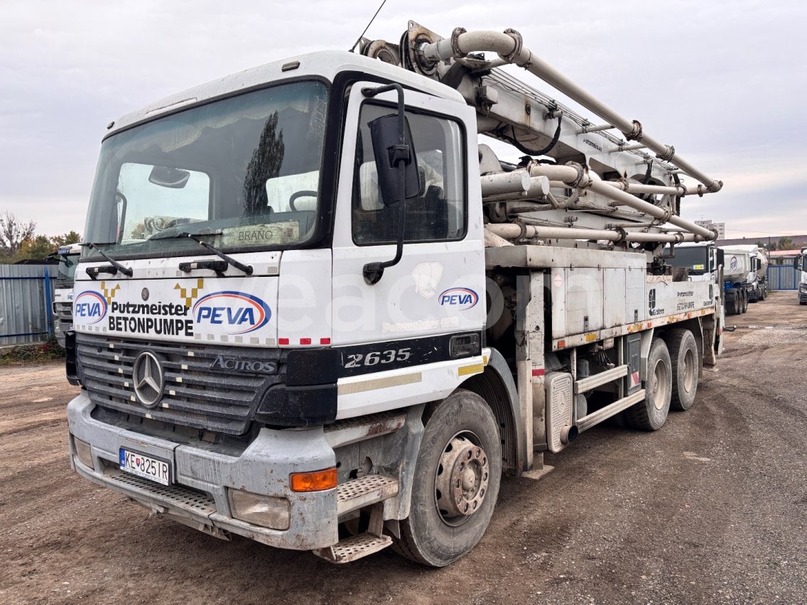 Online aukce: MB  ACTROS 2635 6X2 + PUTZMEISTER 32