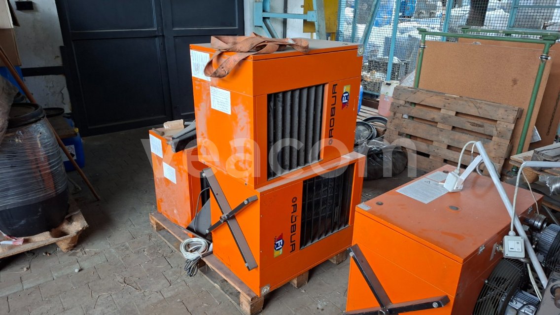 Online aukce:   OHŘÍVAČE VZDUCHU NA PLYNNÁ PALIVA ROBUR F1 31 (5KS)