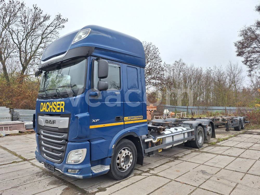 Aukcja internetowa: DAF  XF 480 FAR 6X2 + GÖBEL ZA 18