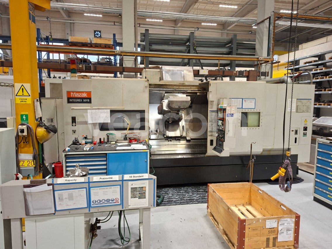 Online aukce:   OBRÁBĚCÍ CENTRUM MAZAK INTEGREX 50YB - 2000U