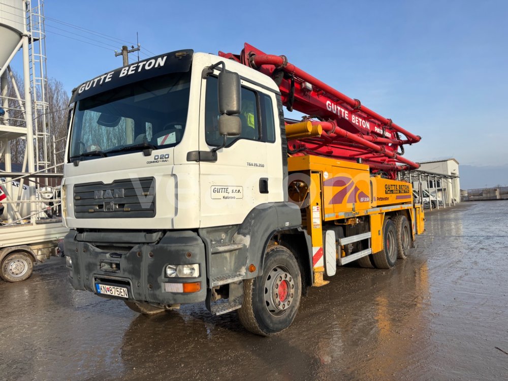 Online aukce: MAN  TGA 26.350 6X4 BB + PUTZMEISTER M36-4