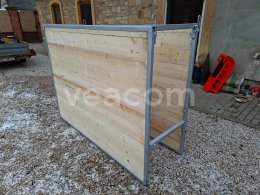 Online aukce:   DŘEVĚNÉ PAŽENÍ 200 X 150 X (60-100) CM