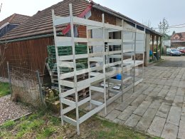 Online aukce:   REGÁL Z AL SLITINY 403 X 53 X 250 CM