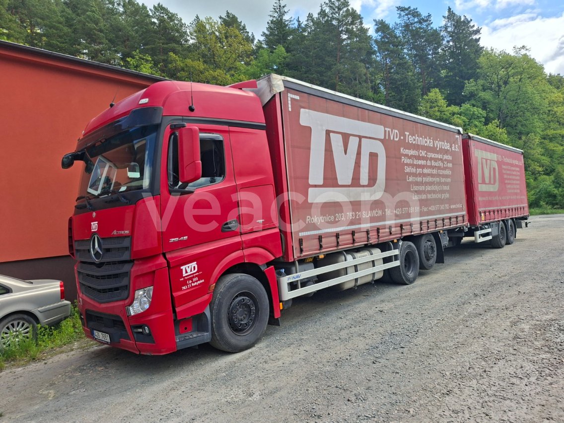 Online aukce: MB  ACTROS 2545 6X2 + PANAV TXXYYD-T2