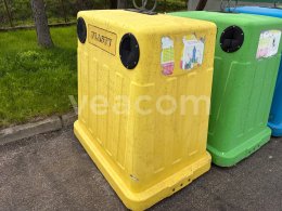 Online aukce:   3X ZBERNÝ KONTAJNER NA SEPAROVANÝ ODPAD-SKLO, PLAST, PAPIER