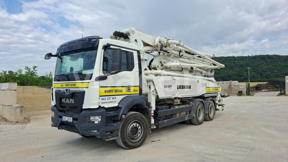 Online árverés: MAN  TGS 28.470 6X4 BB + LIEBHERR THP 170H / 36M5 XXT POWERBLOC