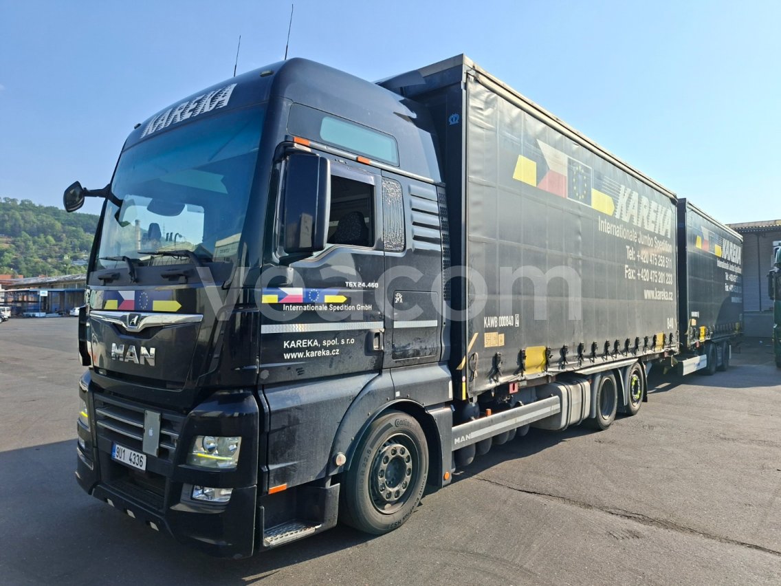 Online aukce: MAN TGX 24.460 6X2 + KRONE BOX 04 ZZ CARRIER + 2KS WP7.7N3S-CS