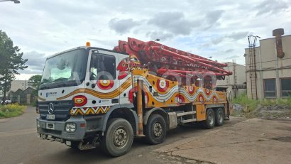 Online aukce: MB  ACTROS 4144 B 8X4 + PUTZMEISTER M46