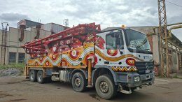 Online aukce: MB  ACTROS 4144 B 8X4 + PUTZMEISTER M46