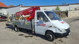 Online aukce: BOMBARD  SPRINTER 413 CDI + PRACOVNÍ PLOŠINA