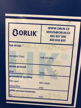Online aukce:   Kompresor Orlík