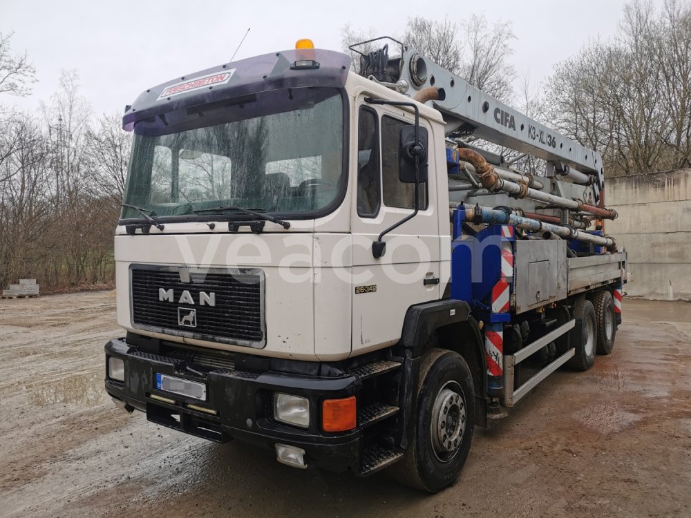 Online aukce: MAN  26.342 6X4 + PUMPA