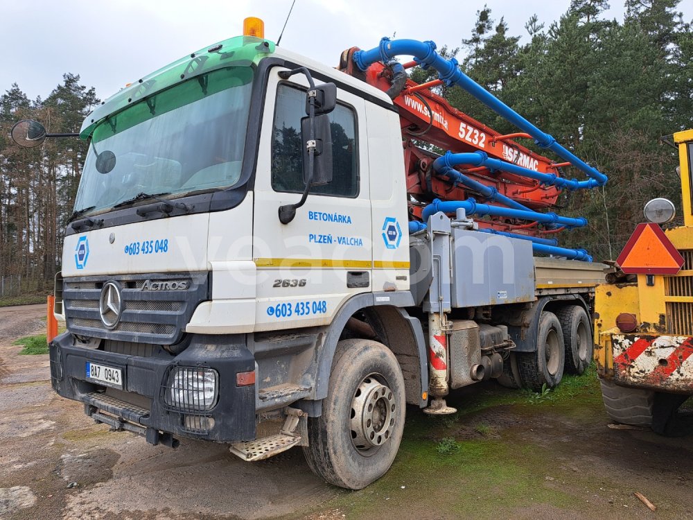 Online aukce: MERCEDES-BENZ  ACTROS 2636K 6X4 + SERMAC 32M