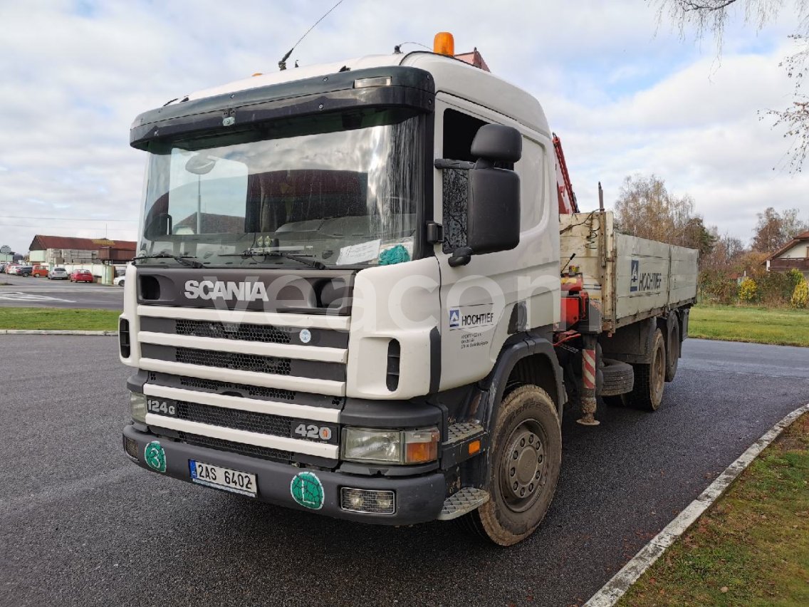 Online auction: SCANIA  P 124 + Hydraulická ruka