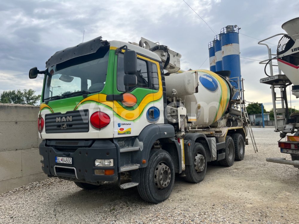 Online aukce: MAN  TGA 35.400 8X4 + PUTZMEISTER M24